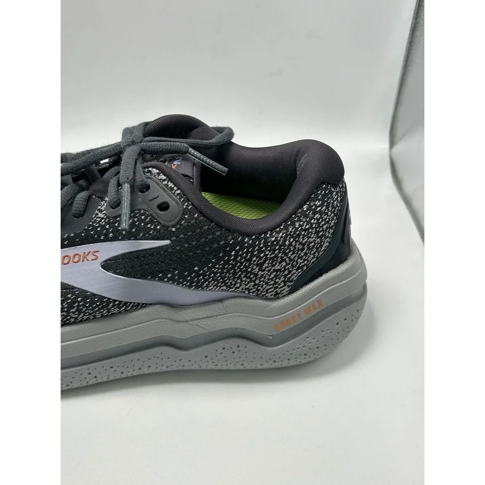 Brooks Ghost Max 2 Running Shoes Womens 7.5 Wide D Black Grey Cushion